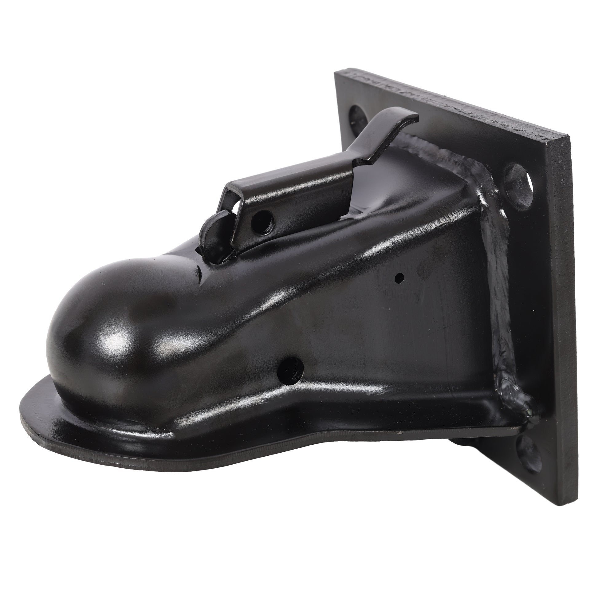 2-5/16 Inch Flat Mount Trailer Coupler, 14000 LBS Heavy Duty Trailer Coupler with Grade 8 Hardware Kit, 4-1/2" Hole Spacing, Black E-Coat Finish for Dump & Equipment Trailers image 5