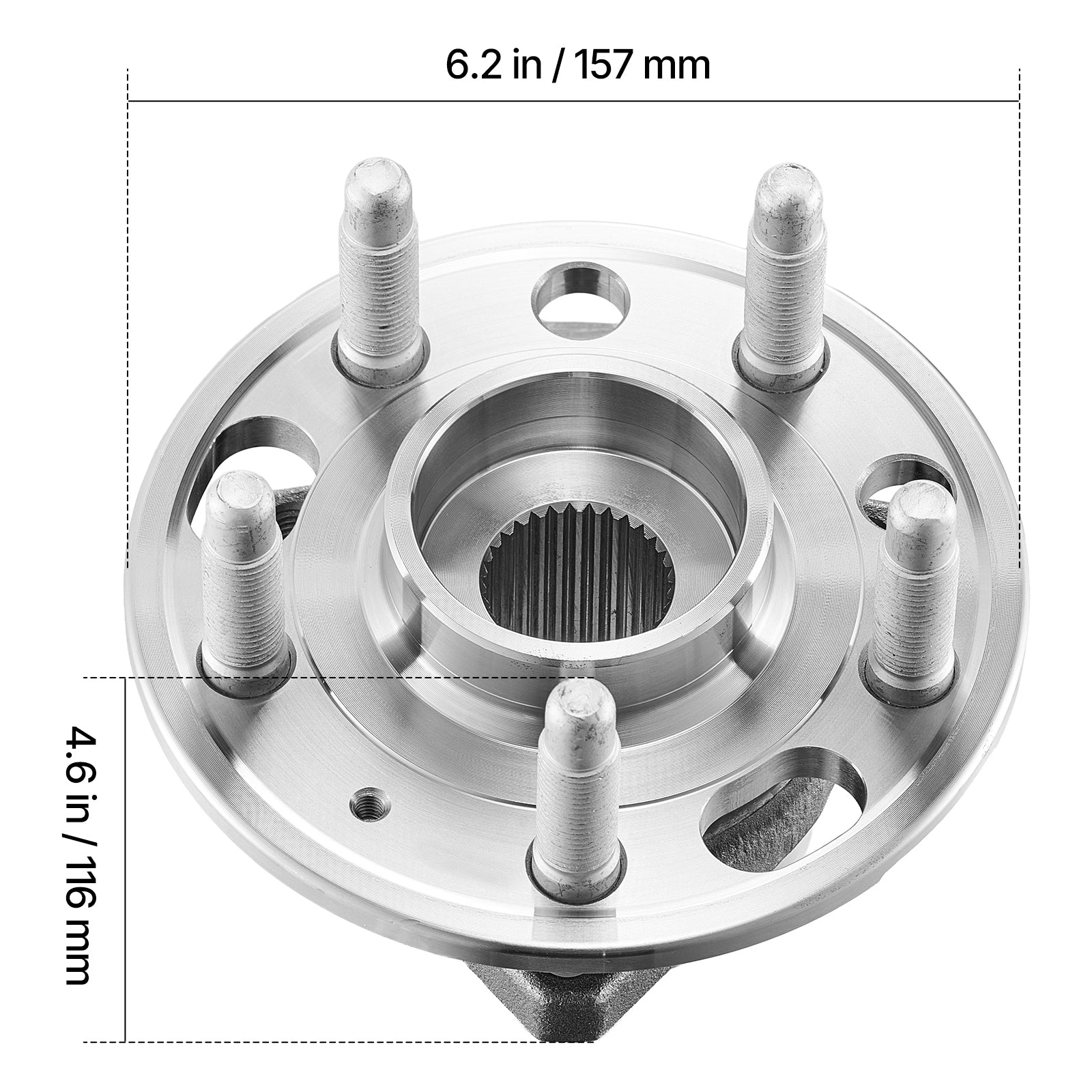 2PCS Front/Rear Wheel Bearing & Hub Assembly Fit for 2020 Chevy Impala LT Premier Sedan 2017 Equinox LS Sport Utility Buick Regal Cadillac XTS Livery Hearse OEM 513288, Wheel Bearing Hub Set image 8