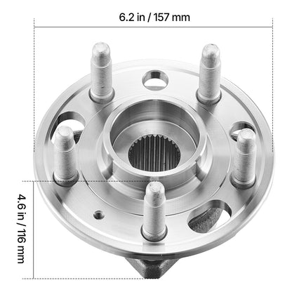 2PCS Front/Rear Wheel Bearing & Hub Assembly Fit for 2020 Chevy Impala LT Premier Sedan 2017 Equinox LS Sport Utility Buick Regal Cadillac XTS Livery Hearse OEM 513288, Wheel Bearing Hub Set image 8