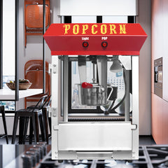 Kaitu Bar Style Popcorn Machine, 6-Ounce Popcorn Maker Popper, Red