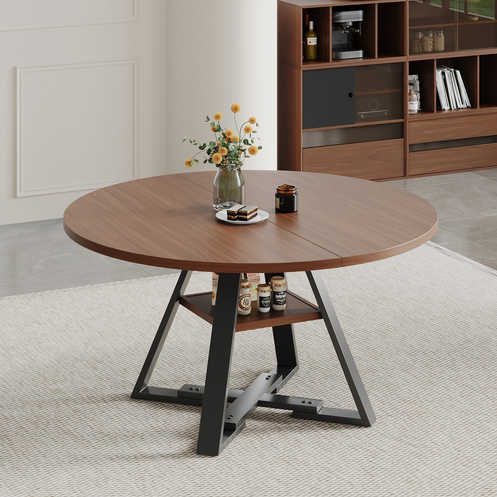 Round dining table boxwood 115cm image 4