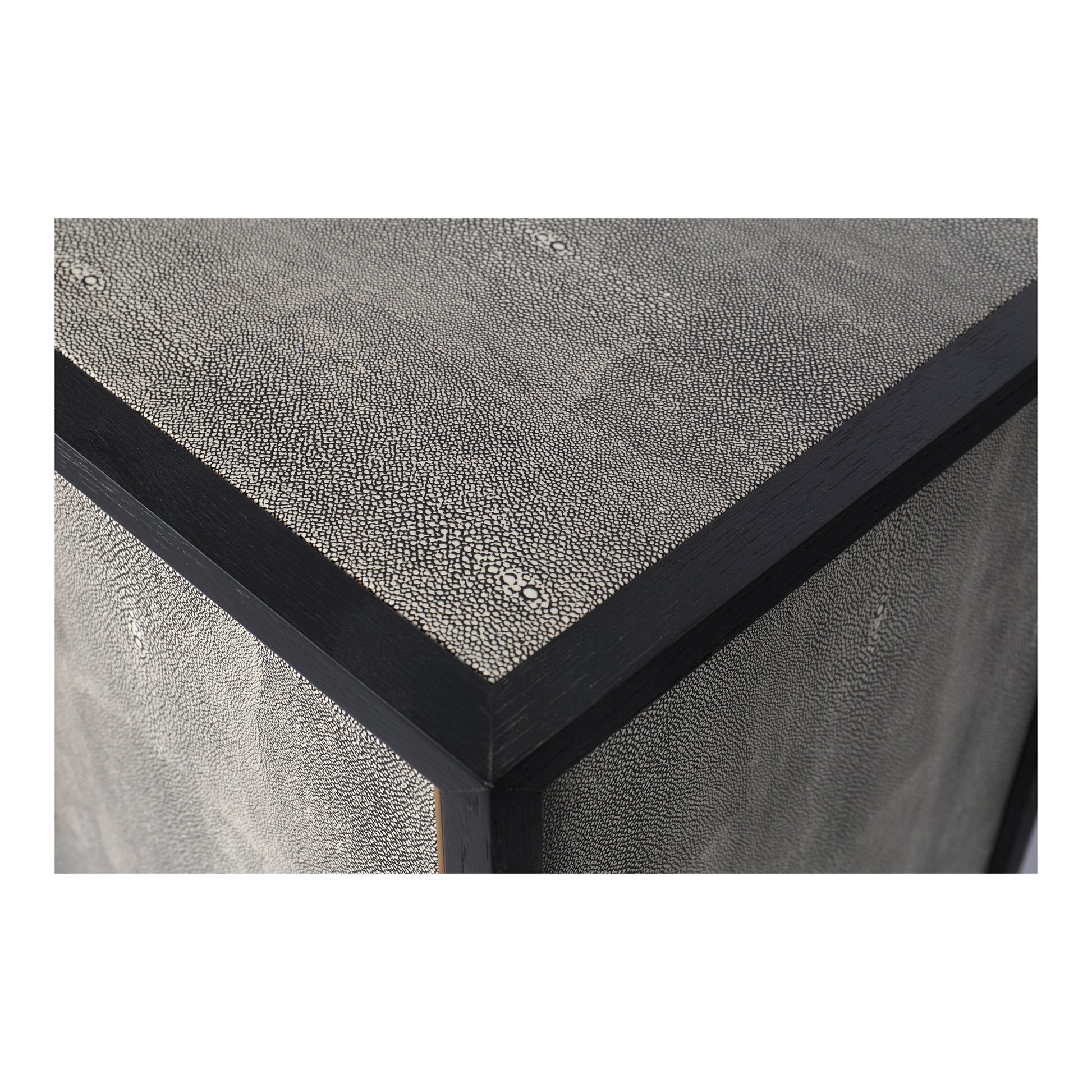 Sideboard, Solid Wood Frame, Vegan Leather, Grey image 8