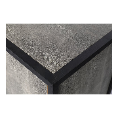 Sideboard, Solid Wood Frame, Vegan Leather, Grey image 8