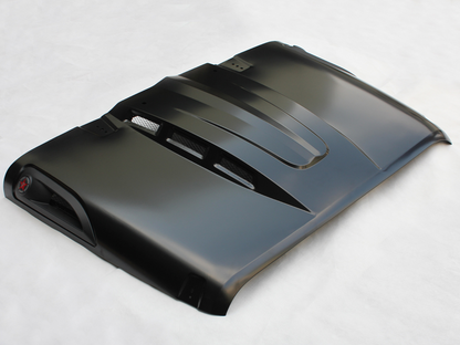 The Avenger Style Replacement Hood Compatible with 2007-2017 Jeep Wrangler JK JKU Unlimited Rubicon Black image 12