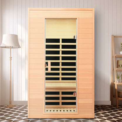 Hemlock Two-person far infrared roof embedded indoor sauna room image 7