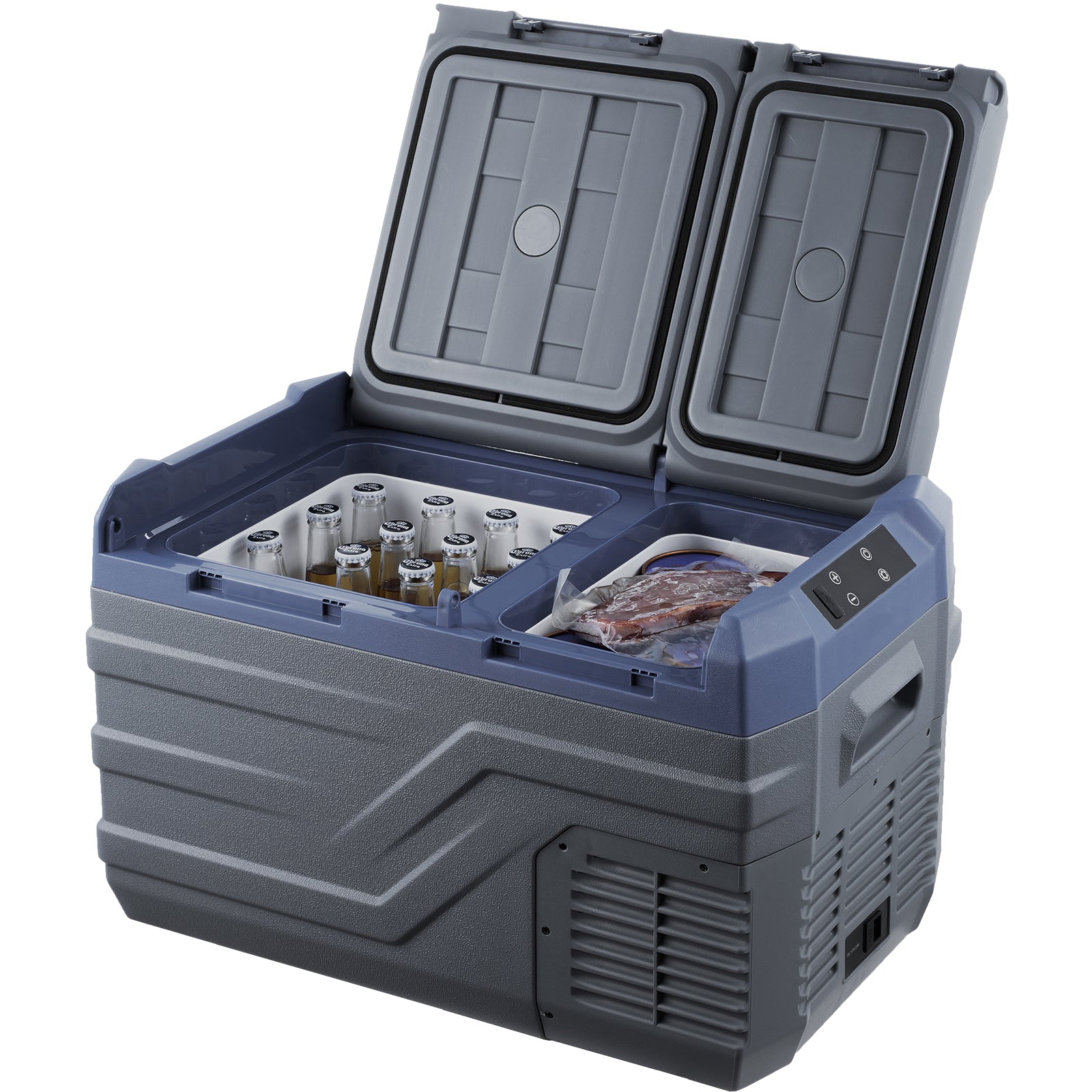 Car Refrigerator, 12 Volt Car Refrigerator Fridge, 25 L Dual Zone Portable Freezer, -4℉-68℉ Adjustable Range, 12/24V DC and 100-240V AC Compressor Cooler for Outdoor, Camping, RV image 4