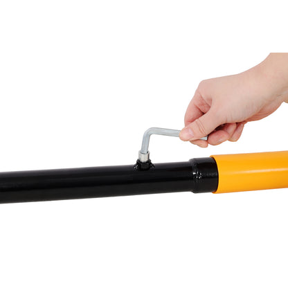Manual Log Splitter Slide Hammer Log Splitter, Heavy Duty Hand Operated Wood Splitter, Black with Yellow Handle image 9