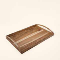 Handmade Serving & Decor Teak Wood Rectangle Tray-18 X 11 X 2.5 Inch
