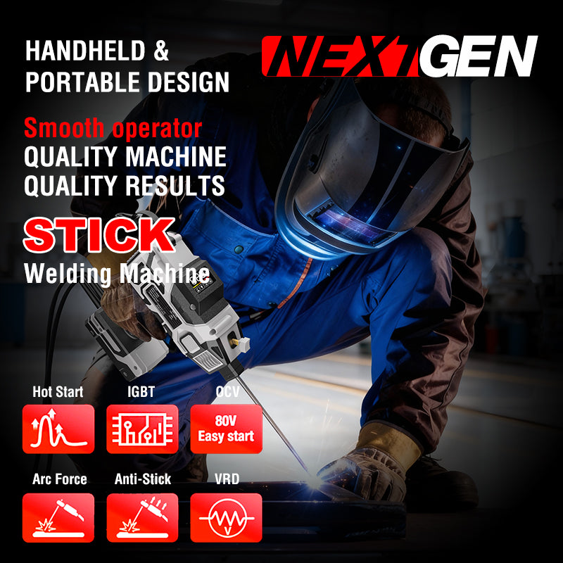 Portable hand-held welding machine 110V20-120A IGBT inverter arc welding machine with thermal start, arc force with digital display function for cutting welding rod display, friendly to beginners image 8