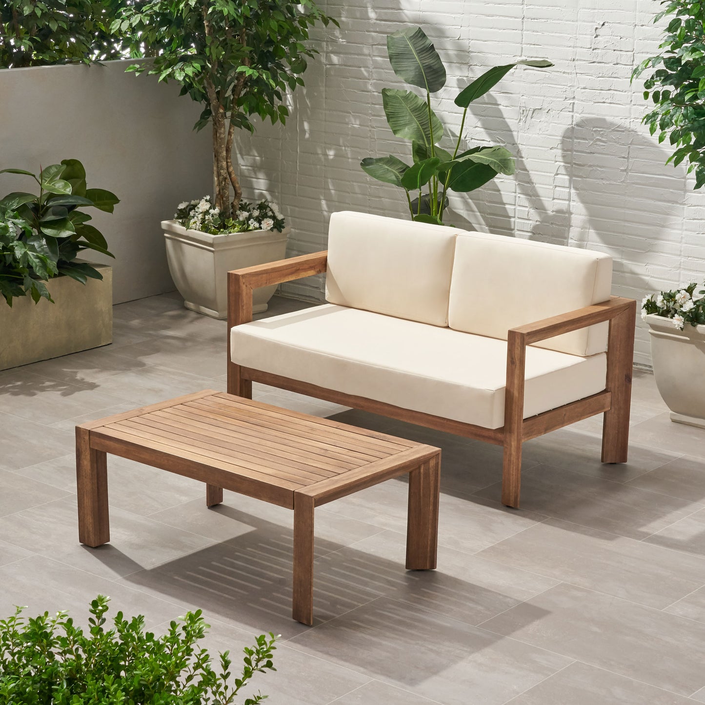 GENSER LOVESEAT & COFFEE TABLE image 3