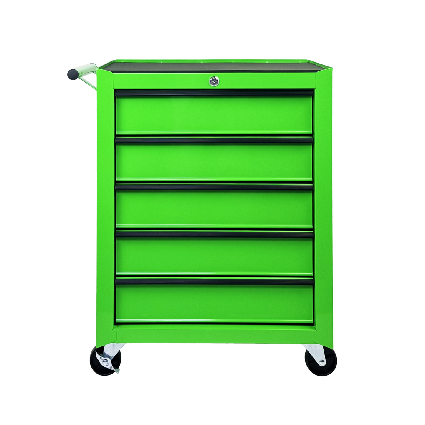 Rolling Metal Tool Chest with 5 Drawers, 20" 5-Drawer Tool Chest Cabinet with Ball Bearing Drawer Slides, Steel Tool Storage Box Organizer -GREEN image 1
