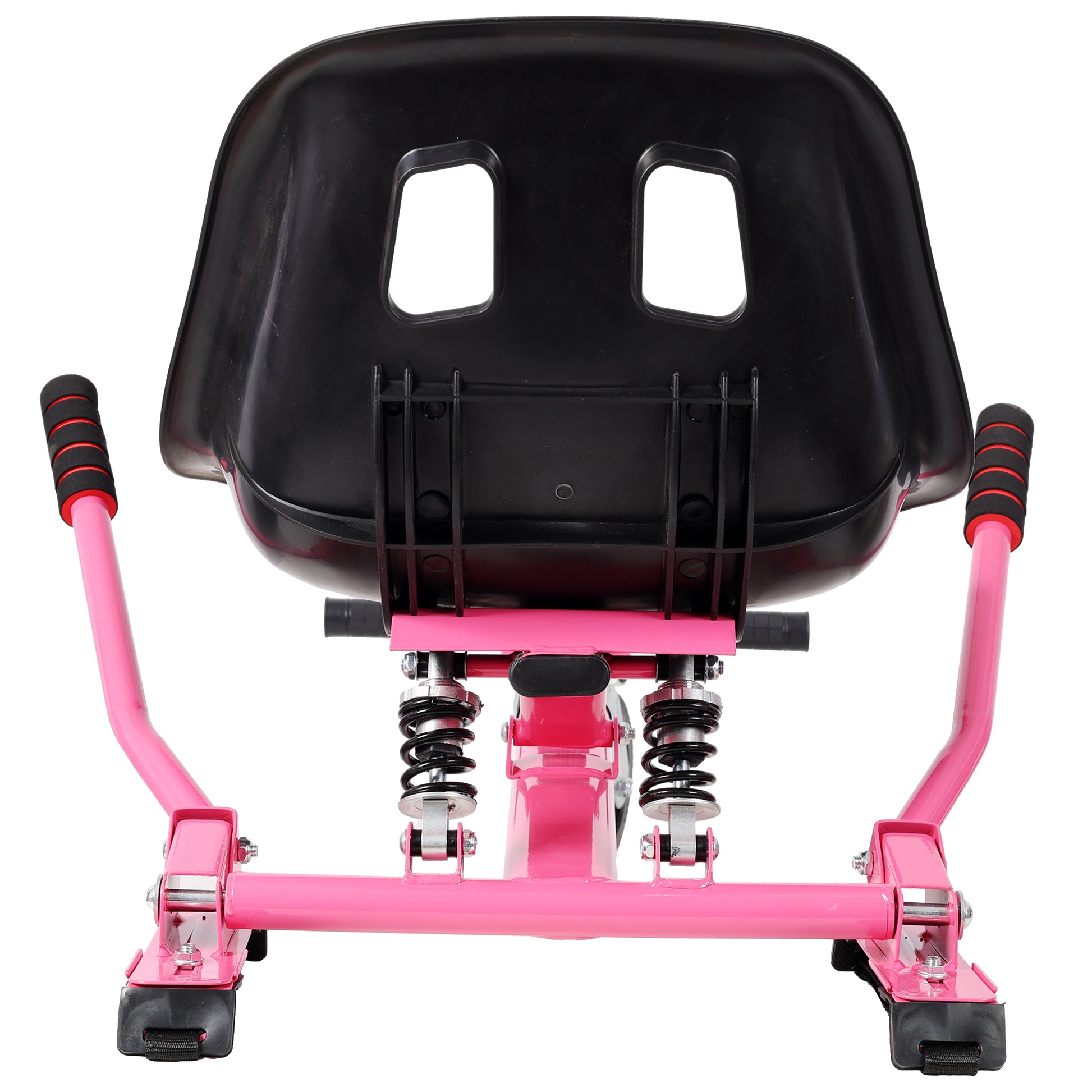 Hoverboard Seat Attachment Go-Kart,Fits 6.5" 8"10" Hoverboards, Heavy Duty Dual Shock Absorber,Sturdy Adjustable Off-Road Frame,Hover Cart for Family Fun,not include Hoverboard,Pink image 8