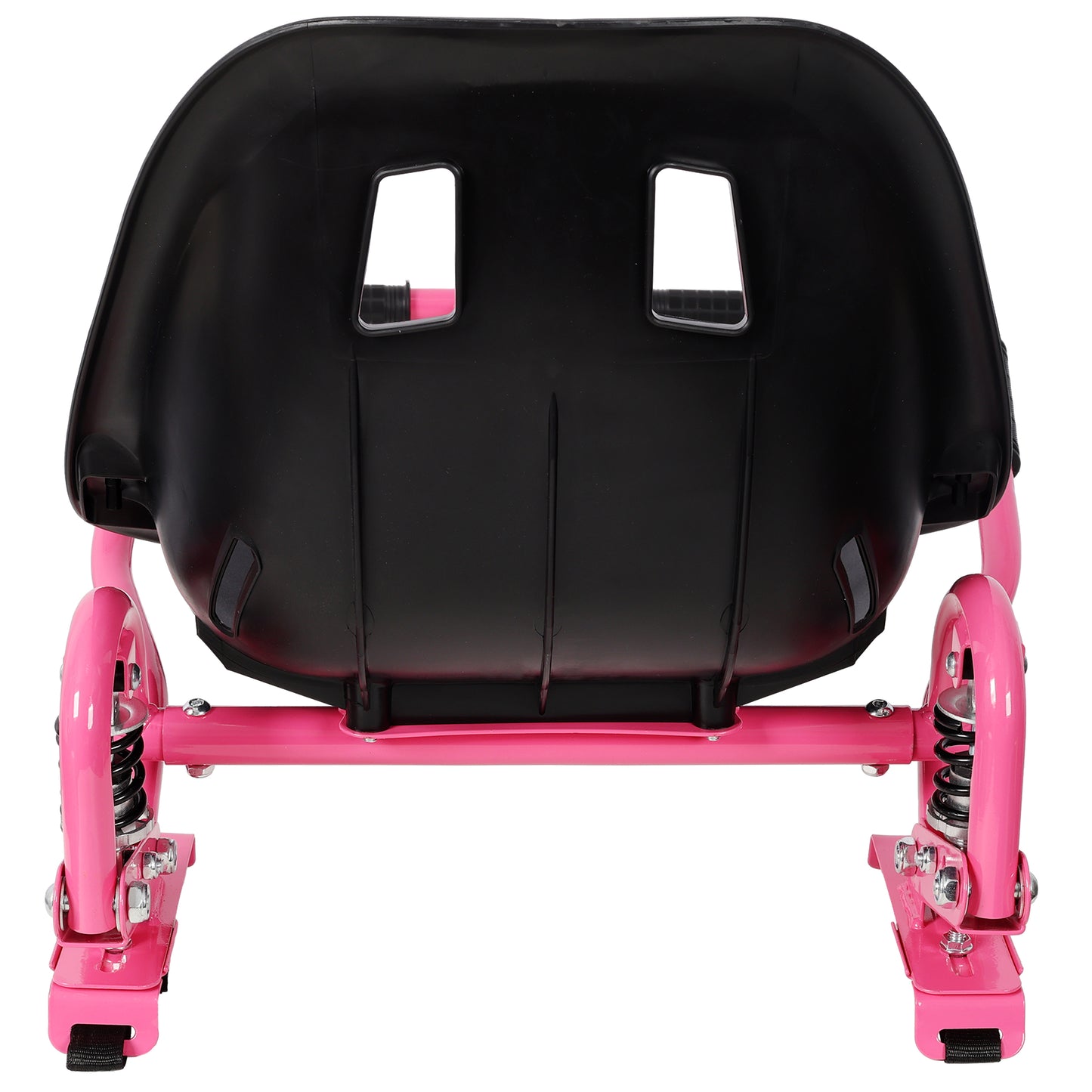 Hoverboard Seat Attachment Go-Kart,Fits 6.5" 8"10" Hoverboards, Heavy Duty Dual Pole & Dual Shock Absorber,Sturdy Adjustable Off-Road Frame,Hover Cart for Family Fun,not include Hoverboard,Pink image 7