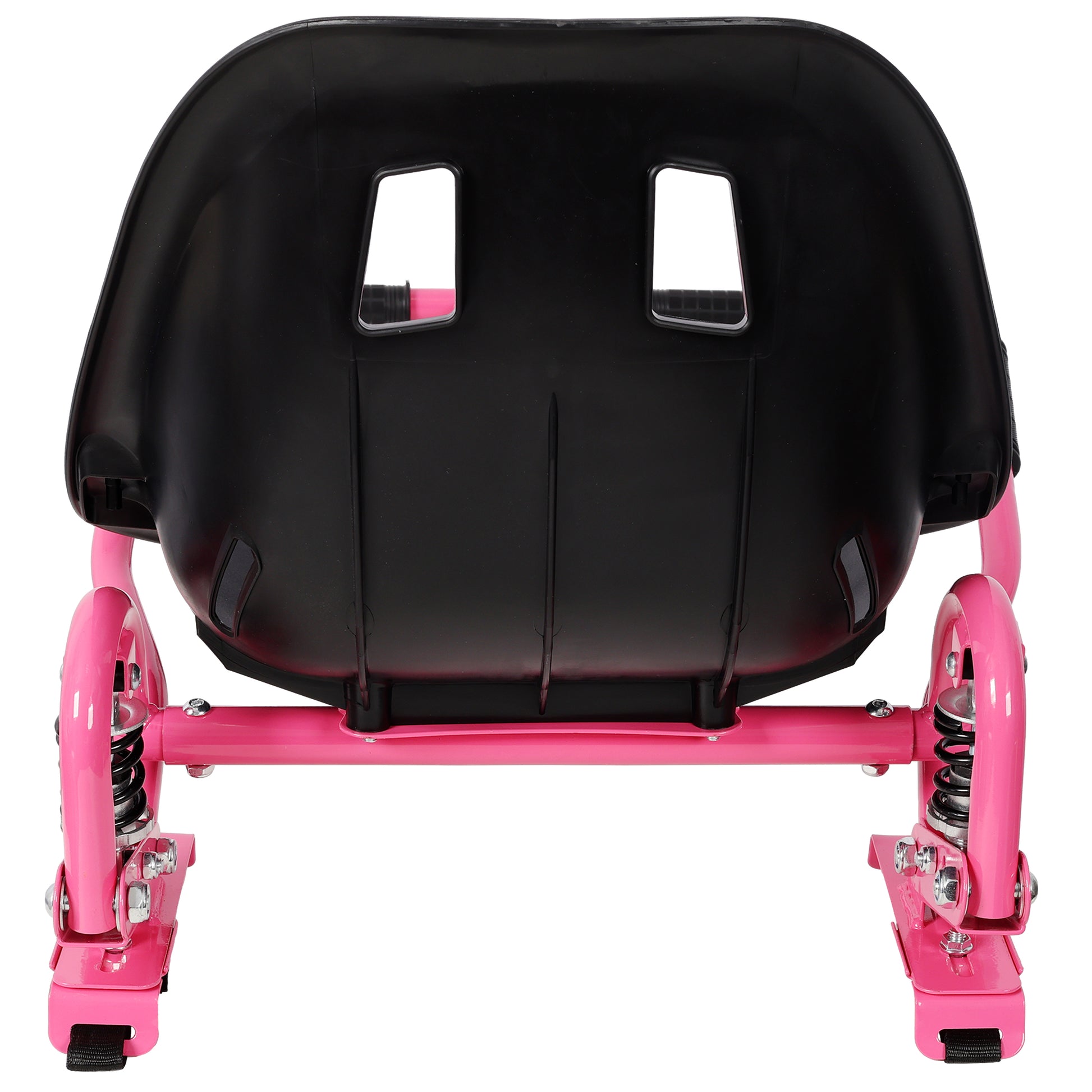 Hoverboard Seat Attachment Go-Kart,Fits 6.5" 8"10" Hoverboards, Heavy Duty Dual Pole & Dual Shock Absorber,Sturdy Adjustable Off-Road Frame,Hover Cart for Family Fun,not include Hoverboard,Pink image 7