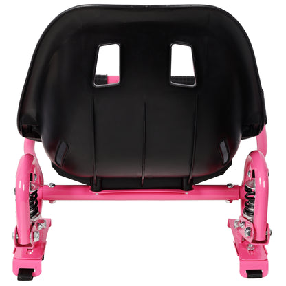 Hoverboard Seat Attachment Go-Kart,Fits 6.5" 8"10" Hoverboards, Heavy Duty Dual Pole & Dual Shock Absorber,Sturdy Adjustable Off-Road Frame,Hover Cart for Family Fun,not include Hoverboard,Pink image 7