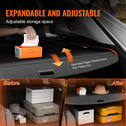 Retractable Cargo Cover for Jeep Grand Cherokee 2 Row 2022-2024 OEM Design image 8