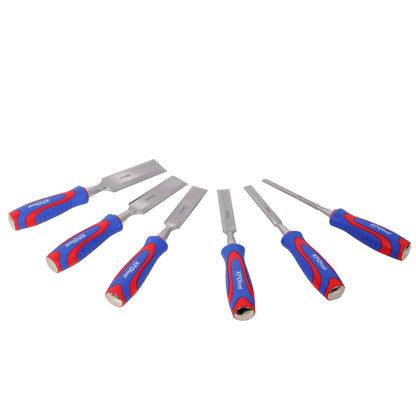 10Pcs Premium Wood Chisel Set – Includes 6Pcs Wood Chisels, 1 Honing Guide, 1 Sharpening Stone & 2 Carpenter Pencils, Heat-Treated Cr-V Alloy Steel Blades image 4
