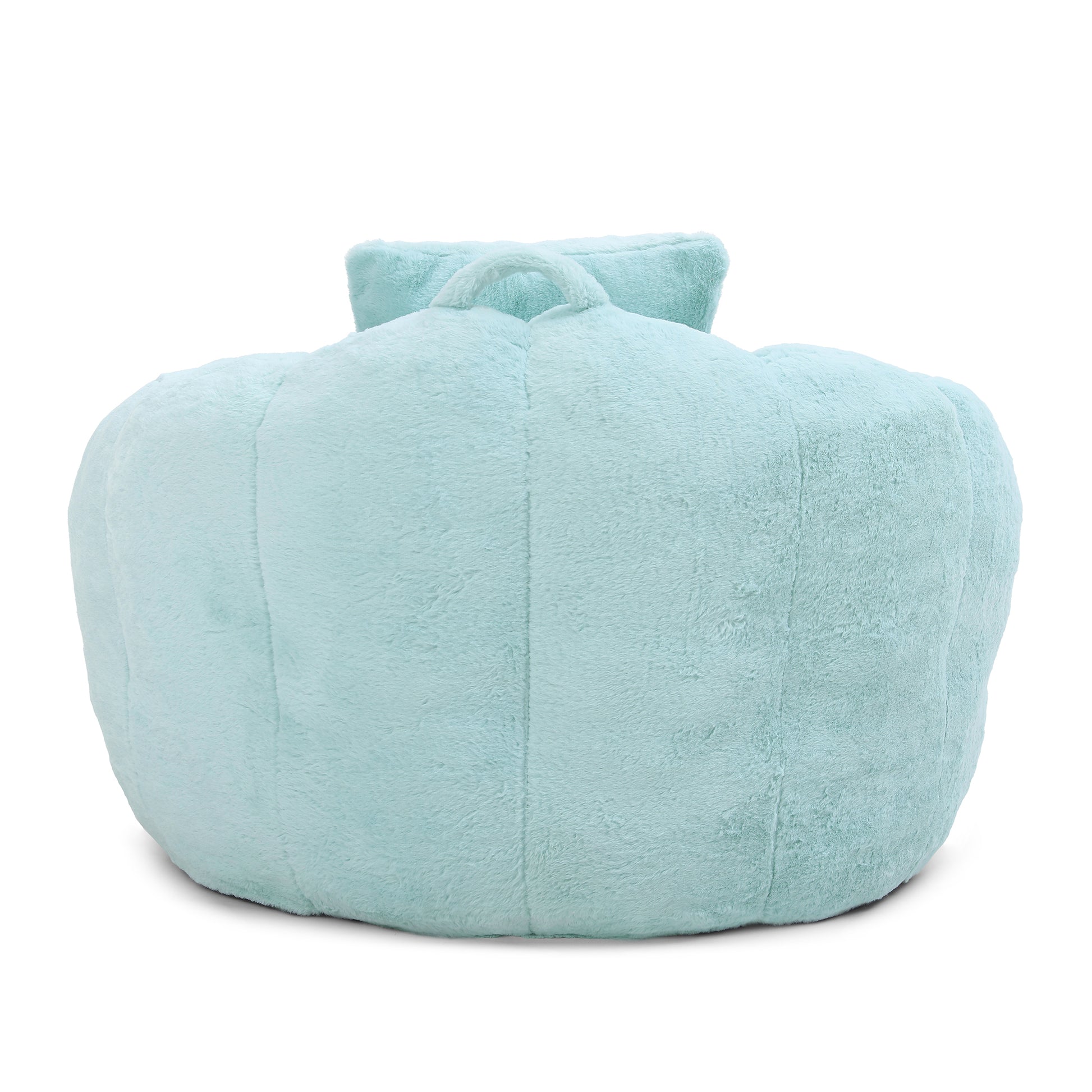 Giant Bean Bag Chair withFootstool, Oversized Bean Bag for Adults and Kids, Faux Fur Shell-Shaped Large Chair with Filler, Stuffed Big Accent Sofa, Floor Sofa for Gaming,Reading Living Room Bedroom image 5
