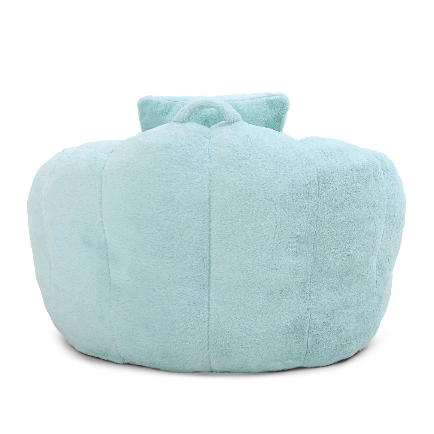 Giant Bean Bag Chair withFootstool, Oversized Bean Bag for Adults and Kids, Faux Fur Shell-Shaped Large Chair with Filler, Stuffed Big Accent Sofa, Floor Sofa for Gaming,Reading Living Room Bedroom image 5