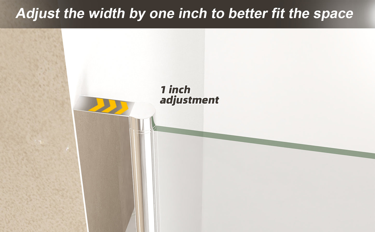 31-30"x 72" Bifold Shower Door, 1/4"(6mm) Tempered Glass, Chrome Aluminum Frame, Explosion Proof Film image 10