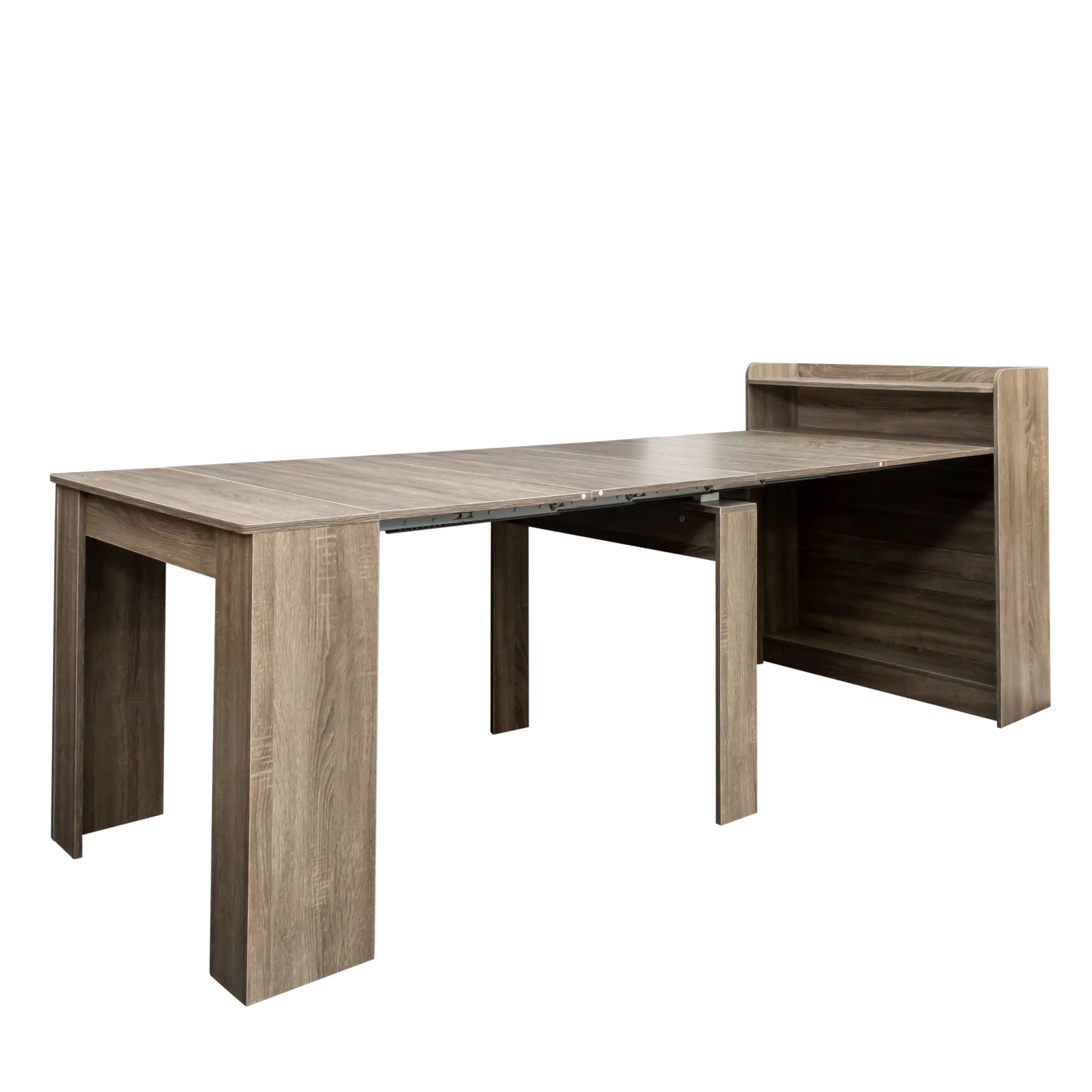 Modern Extendable Dining Table with Storage image 11
