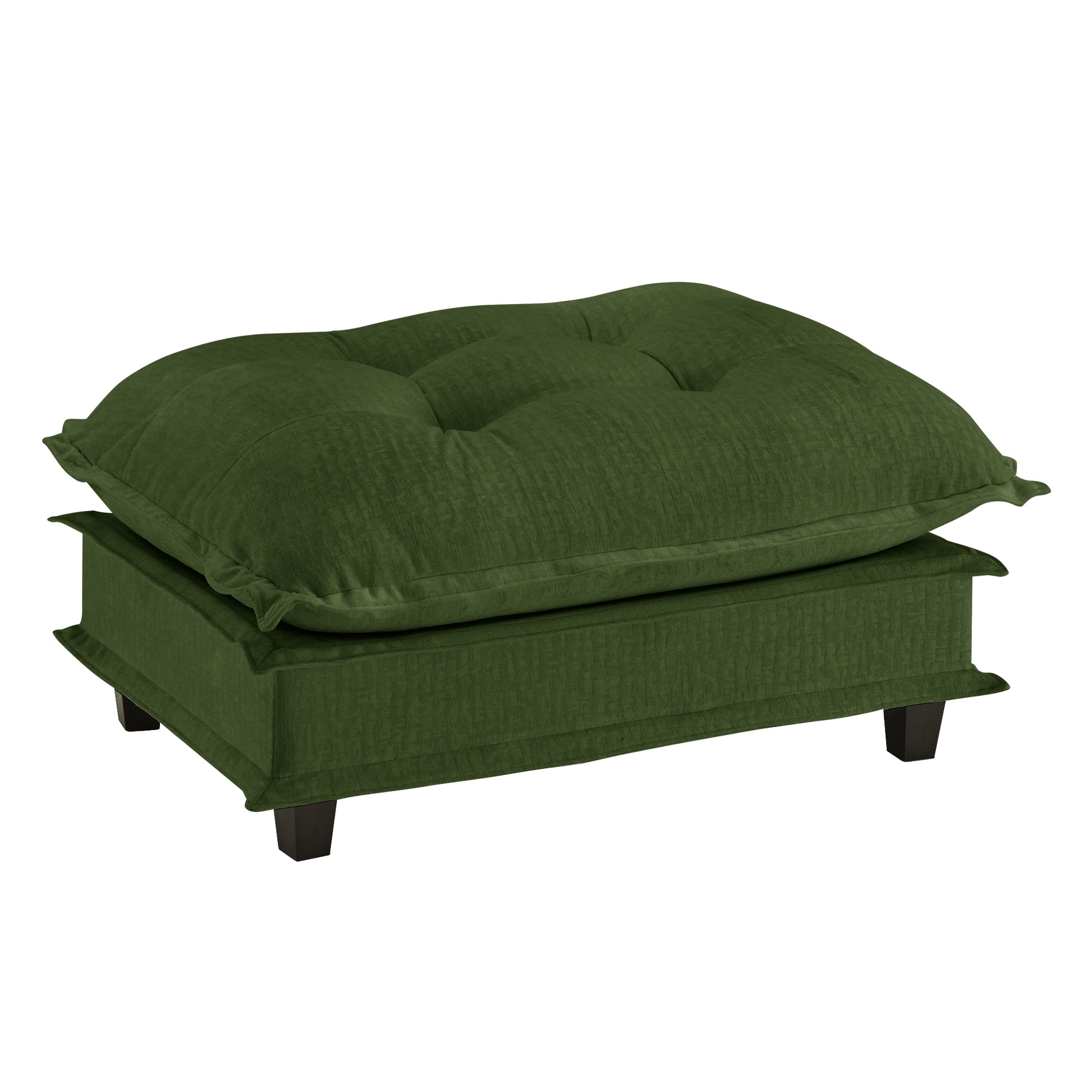 73 Ottoman Chenille- Green image 1