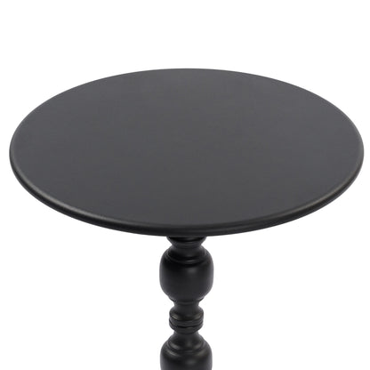Vintage Metal Coffee Table End Table Round Side Table for Sofa Bedside Nightstand - Detail of Base