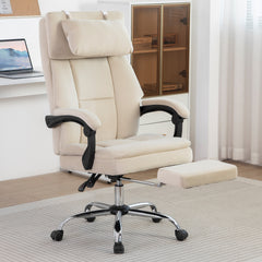 Office Chair, Big and Tall Executive Office Chair with Footrest & Removable Headrest, High Back Ergonomic Computer Desk Chair Work Chair With Comfortable Frosted Velvet (Green)