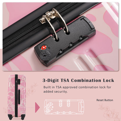Hardshell Luggage Sets 3 pcs Spinner Suitcase with TSA Lock Lightweight-20"+24"+28" Luggages image 6