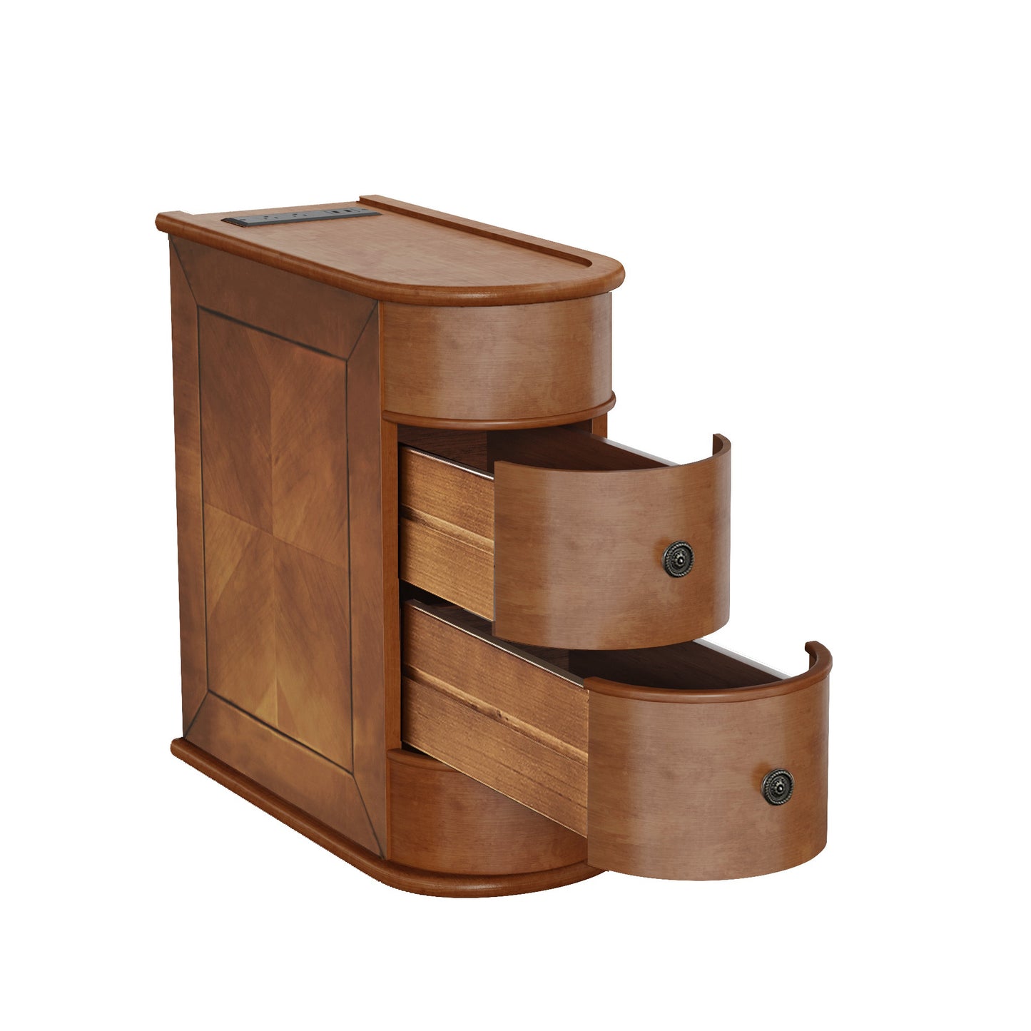 End Table with Charging Station,Sofa Side Table with Drawers, No Assembly Required(Expect Arrival Date 2025/4/16) image 11