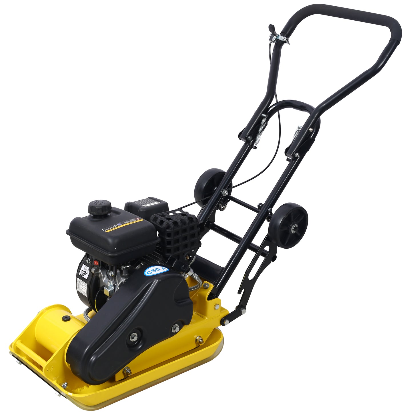2.5HP Plate Compactor Gas 79.7cc 8200N Force Construction Concrete Tamper Machine Power Paver 19.3 x 12.6" Plate,EPA compliant image 5
