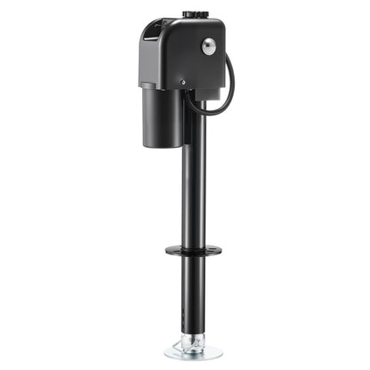Electric Trailer Jack, 7500 lbs Capacity, Electric Power Tongue Jack with Waterproof Protective Cover & LED Light for Travel Trailer, Camper, RV, 9.84-27.84 in Lift, 12V DC with Wiring, Black image 1