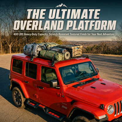 2PCS 400 LBS Roof Rack Cross Bars Compatible For 2007-2026 Jeep Wrangler JK JKU / JL JLU Unlimited & Gladiator JT Hardtop, Roof Rail Crossbars Cargo Carrier Rooftop Luggage image 8