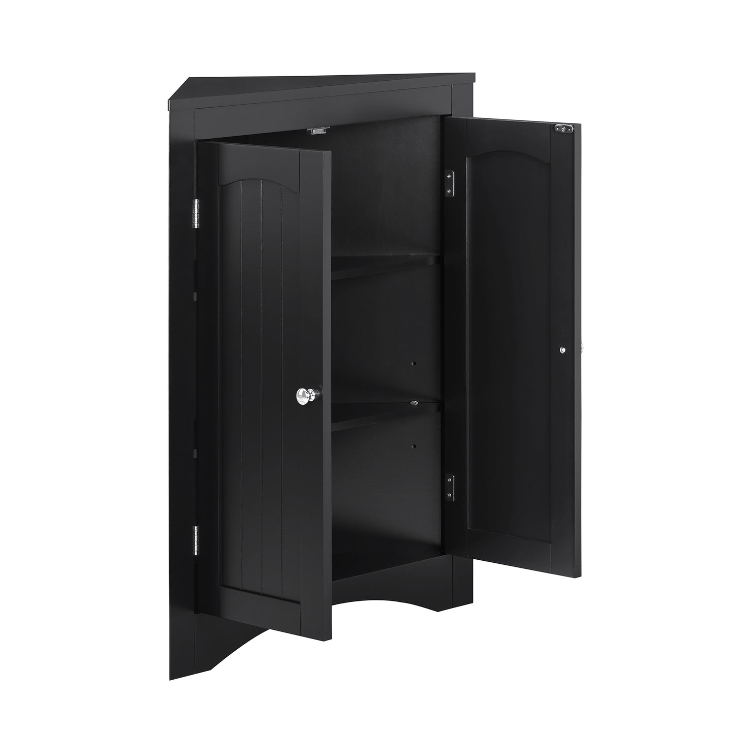 sideboard cabinet,corner cabinet,Bathroom Floor Corner Cabinet with Doors and Shelves, Kitchen, Living Room,Free Standing Storage Cabinet for Bathroom image 6