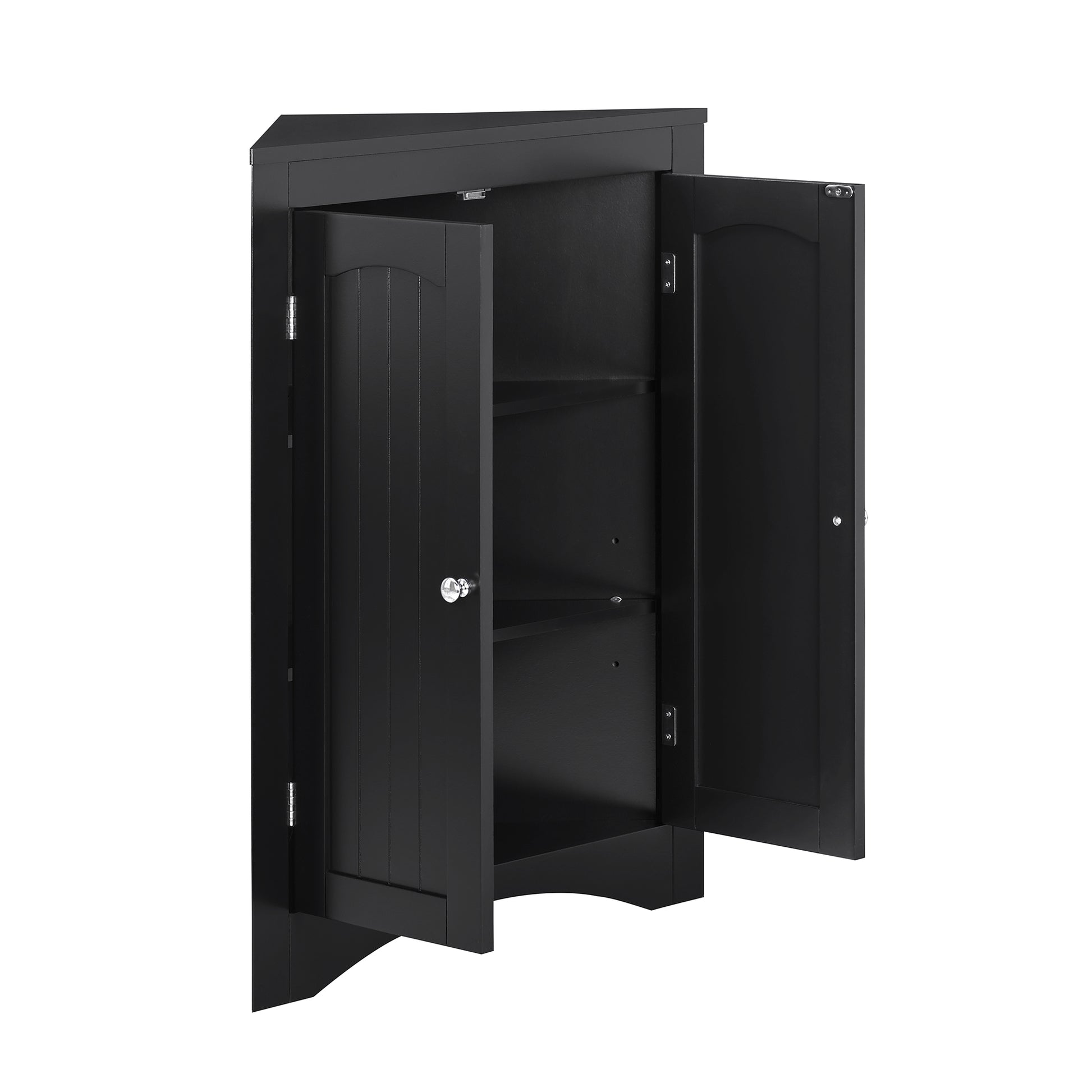 sideboard cabinet,corner cabinet,Bathroom Floor Corner Cabinet with Doors and Shelves, Kitchen, Living Room,Free Standing Storage Cabinet for Bathroom image 6