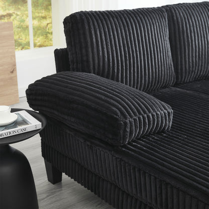 [VIDEO provided][New]U-Shaped Couch with Oversized Seat,4-Seat Sofa with Double Chaise,Comfortable and spacious indoor furniture for Living Room,Apartment image 9