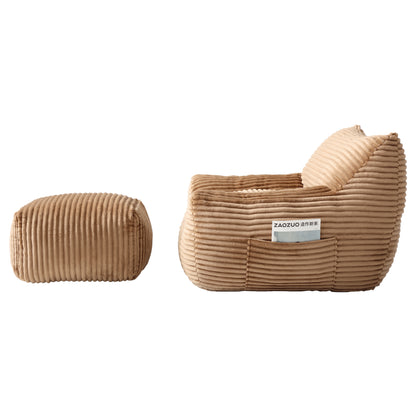 Bean Bag Chair for Adults, Oversized Comfy Beanbag Living Room Lazy Sofa for Bedroom & Dorm image 2