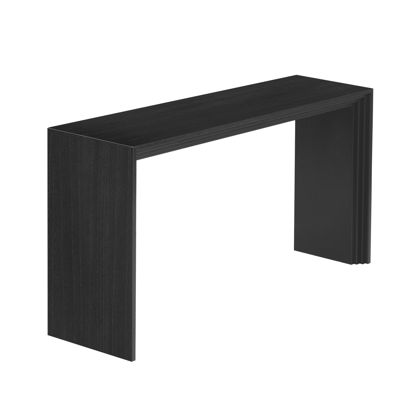 U_STYLE Modern Style Console Table made of Paulownia Solid Wood Veneer,Suitable for Foyer, Living Room, or Entryway. image 6
