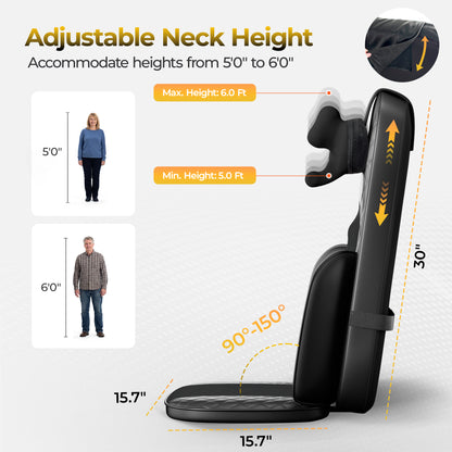Massage Chair Pad, 3-in-1 Shiatsu Neck and Back Massager Cushion with Heat, Adjustable Height & Intensity, Full Body Massage Pad for Recliner and Sofa, Fathers Day Dad Gifts image 3