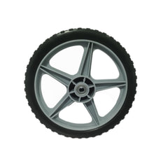 12" Spoked Plastic Wheel and Tire,  Universal Replacement Wheel for Lawn Mowers and DIY Trolley Wagon Cart 10 Pack