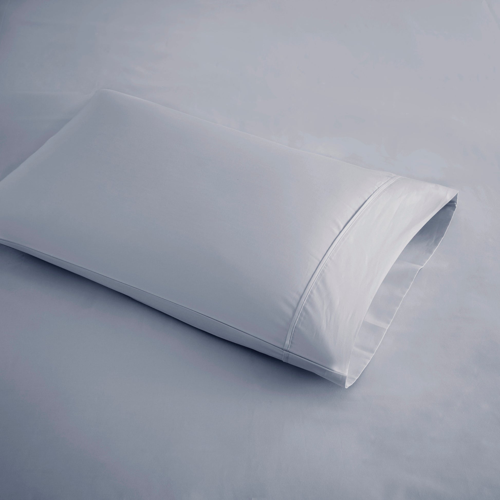 4 Pieces Queen Cooling Cotton Blend Sheet Set,Blue image 4