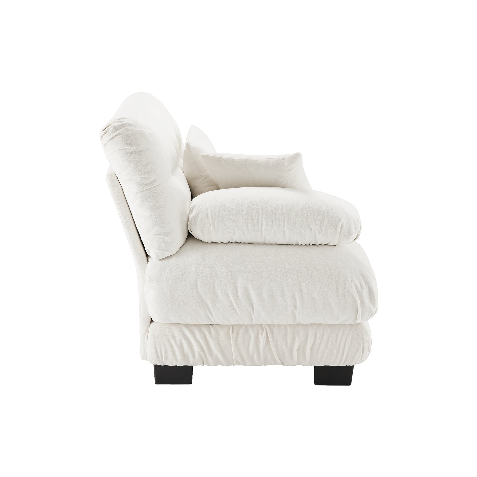 27 Sofa LSF W/2 pillows -White image 3