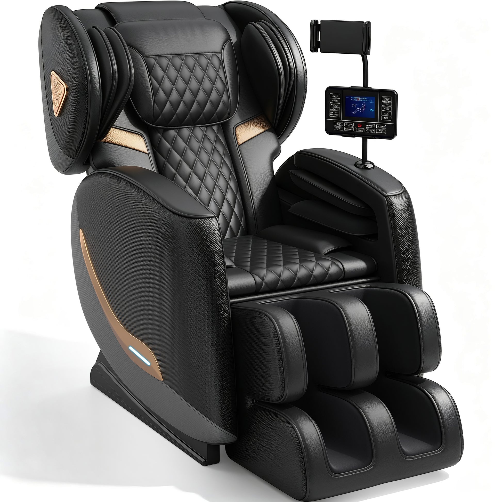 Massage Chair Full Body and Recliner, Zero Gravity Massage Chairs, 8 Fix Rollers, Airbags, Heating, Foot Massage, Auto Modes, Bluetooth Speaker and Touch Control Screen for Home and Office image 2