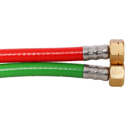 Oxygen Acetylene Hose with 9/16"-18 B fittings Welding Cutting Torch Twin Hose, 1/4-Inch × 100 Feet,Twin-Line Torch Hose for Acetylene Cutting & Welding image 6