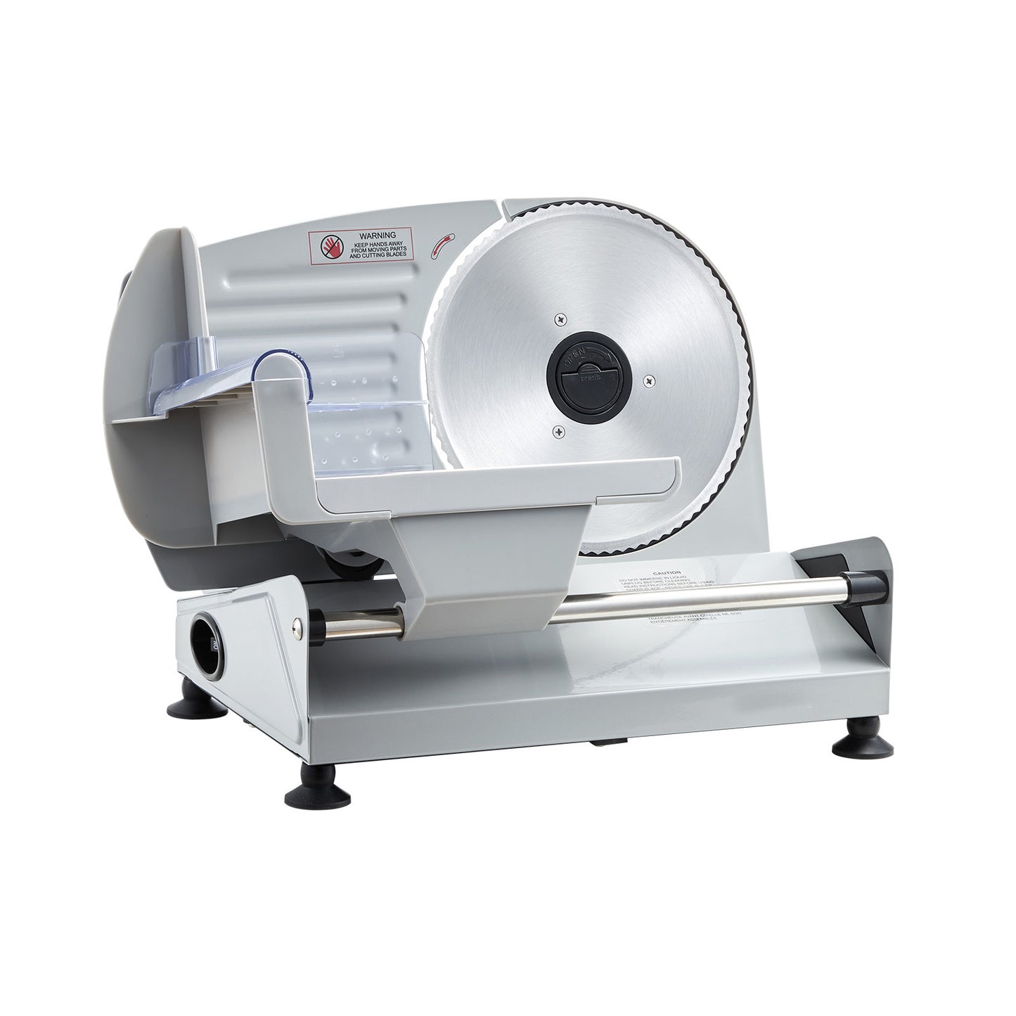 Meat Slicer, 7.5" Electric Deli Slicer with SUS420 Blade & 0-0.6" Adjustable Thickness, 200W Home Food-Slicer for Frozen Meat, Ham, Baguett, Steak, UL Approved image 7