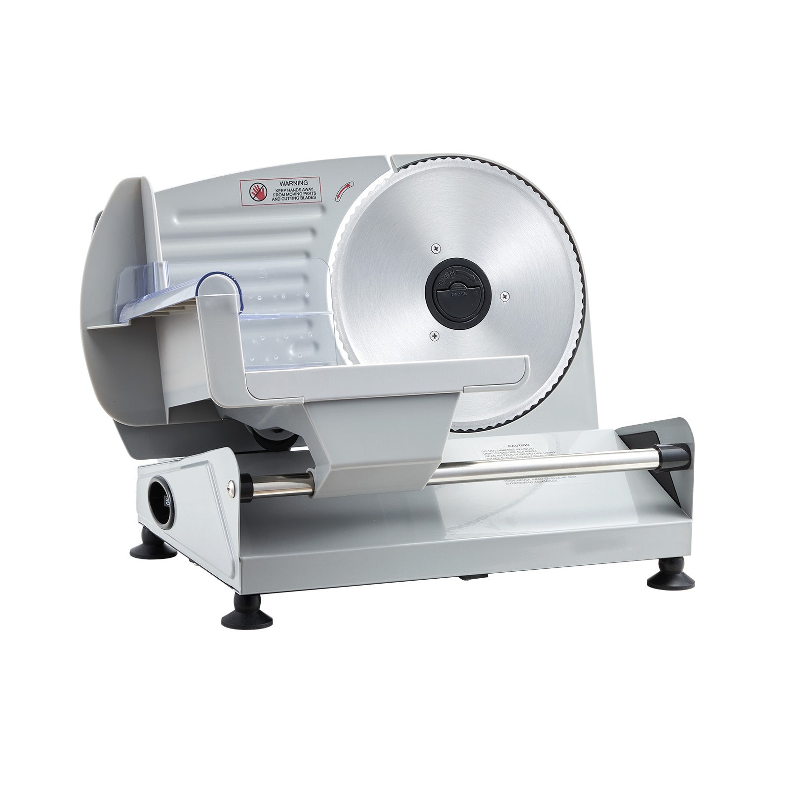 Meat Slicer, 7.5" Electric Deli Slicer with SUS420 Blade & 0-0.6" Adjustable Thickness, 200W Home Food-Slicer for Frozen Meat, Ham, Baguett, Steak, UL Approved image 7