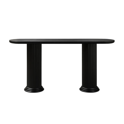 62.99 inch Modern Design Console Table with Roman-style Legs,MDF Entryway Table with Wood Venner for Living Room,Hallway image 3