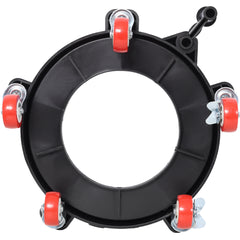 11 1/4 Inch Bucket Dolly, Removable Rolling Bucket Dolly Easy Push 5 Roll Swivel Casters to Move 360 Degree Turning for 5 Gallon Buckets Car Wash System Detailing Smoother Maneuvering, Black