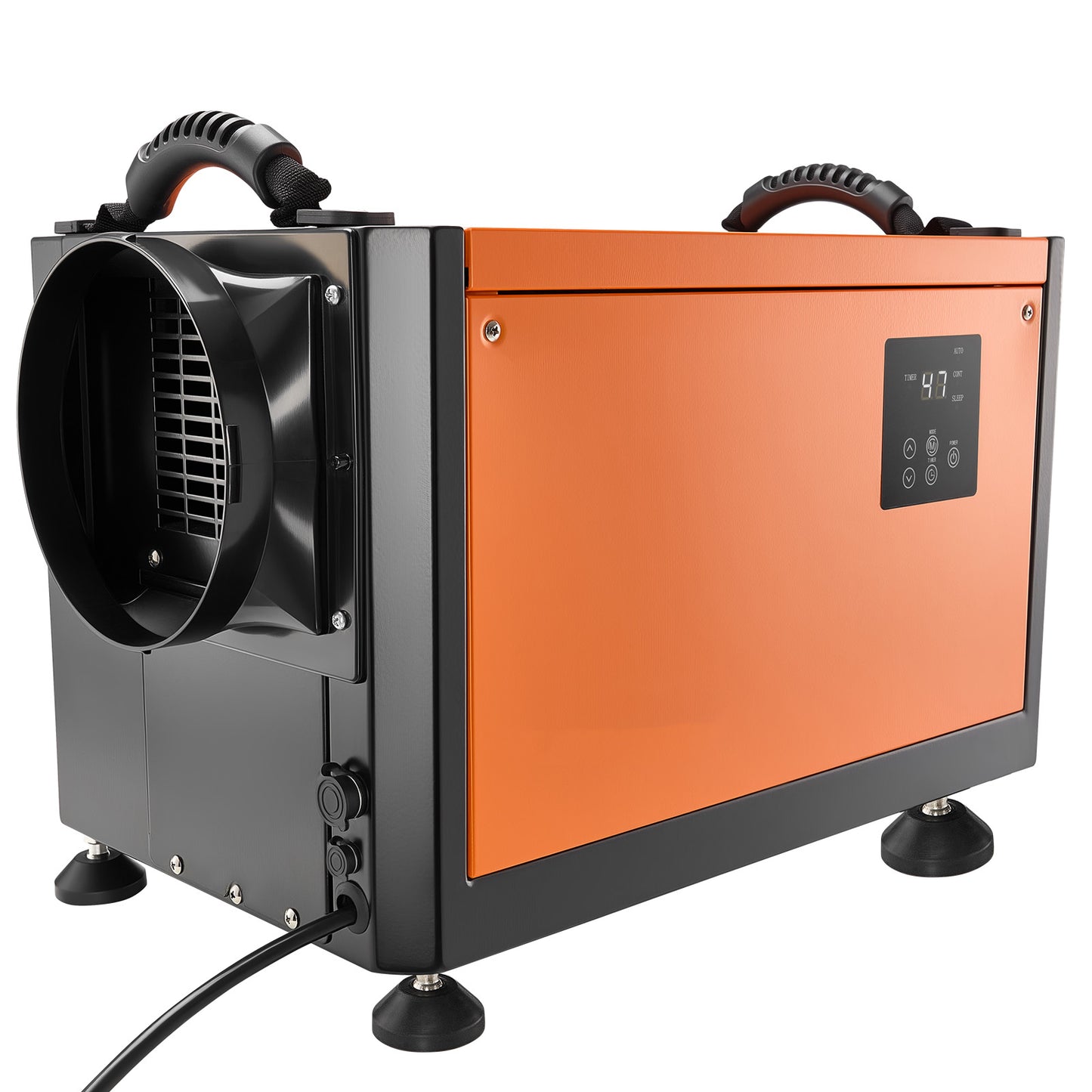 125 Pints Commercial Dehumidifier with Drain Hose, Portable Crawl Space Dehumidifiers for Basement Storage Room Industrial Grade, Auto Defrost/Drainage, Heavy-duty Galvanized Steel, LED Indicate image 10