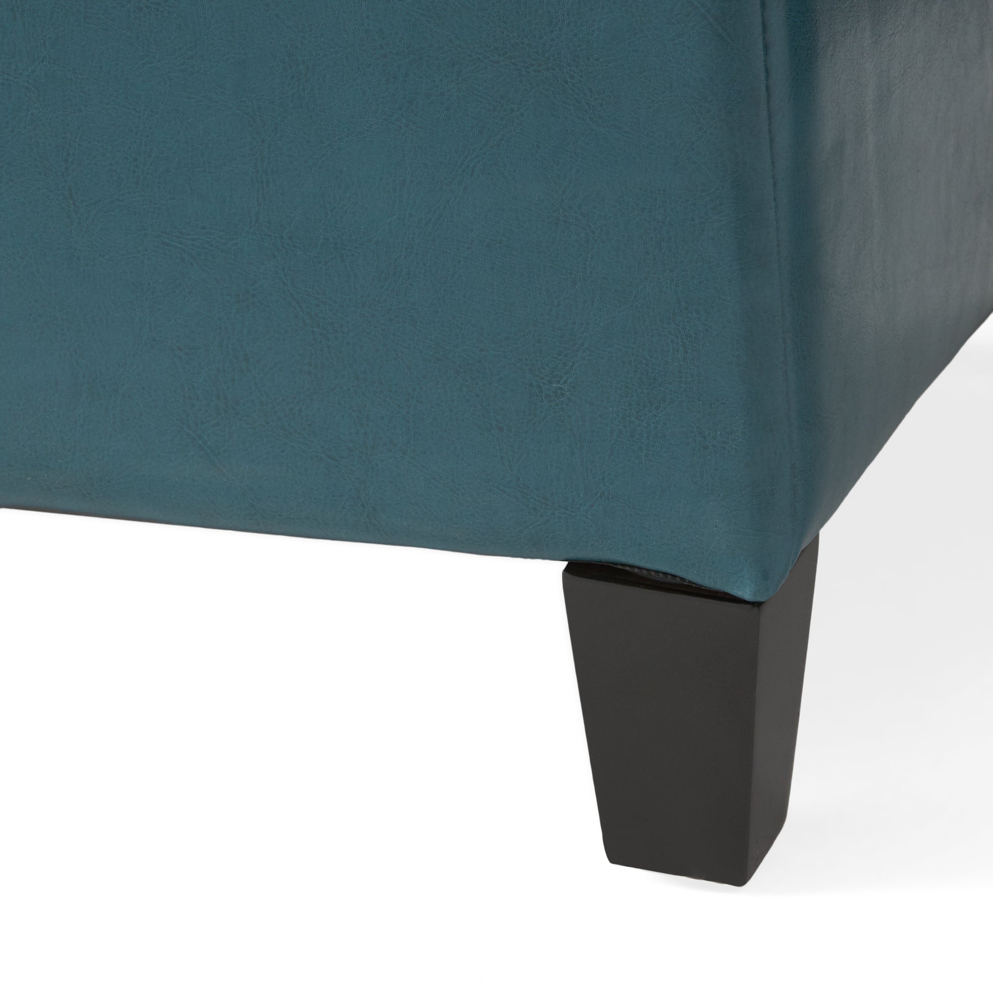 Upholstered PU Leather Storage Ottoman, Solid Wooden Legs (old sku 57742.00TEL) image 10